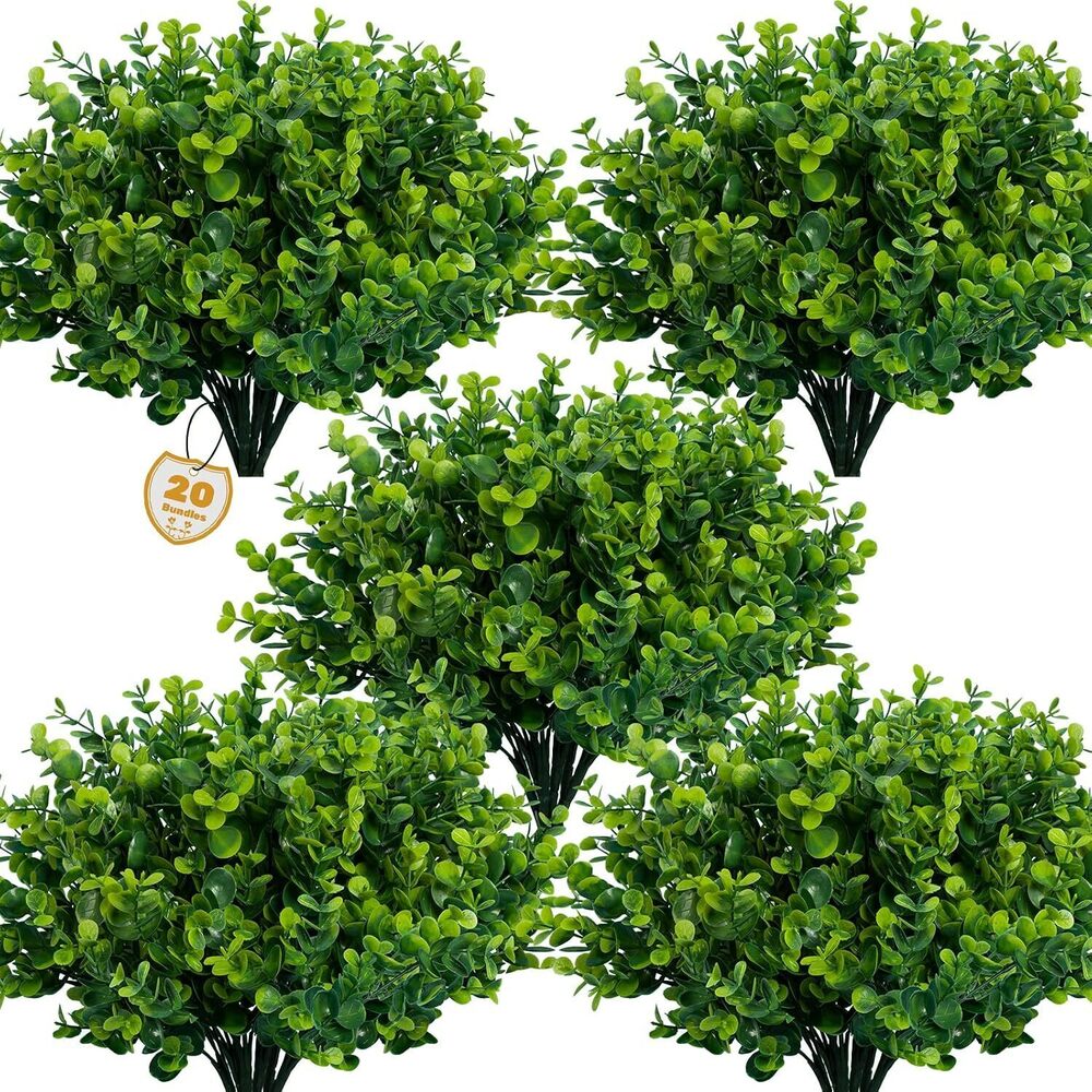Artificial Greenery Plants Outdoor UV Resistant Fake Plants Boxwood